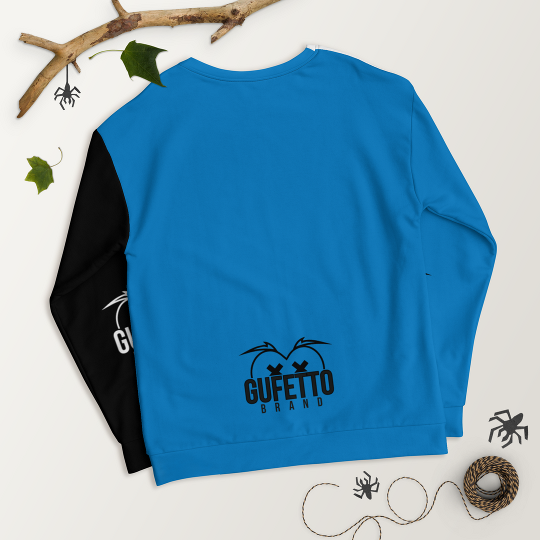 Felpa unisex Uomo/Donna NEROAZZURROLO - Gufetto Brand 