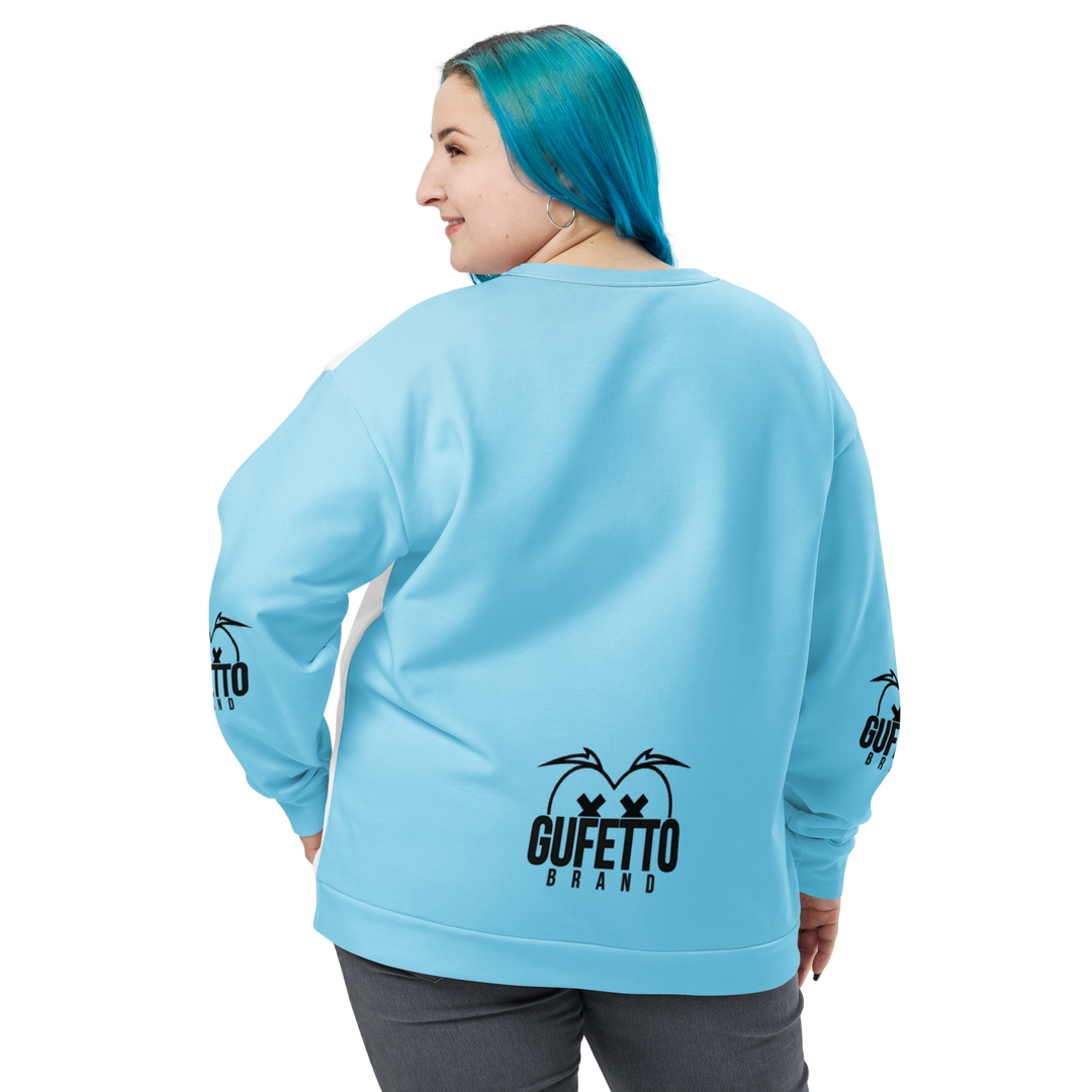 Felpa unisex Uomo/Donna BIANCO CELESTOLO - Gufetto Brand 