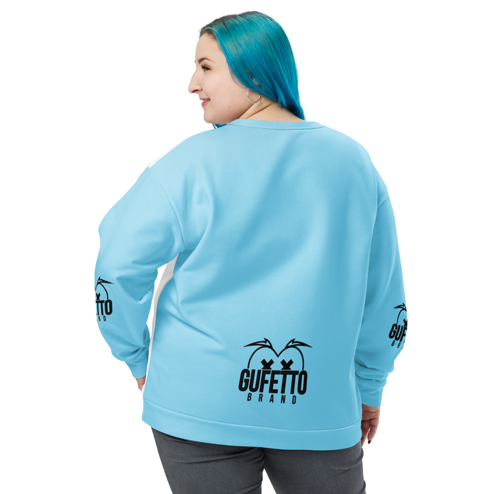 Felpa unisex Uomo/Donna BIANCO CELESTOLO - Gufetto Brand 
