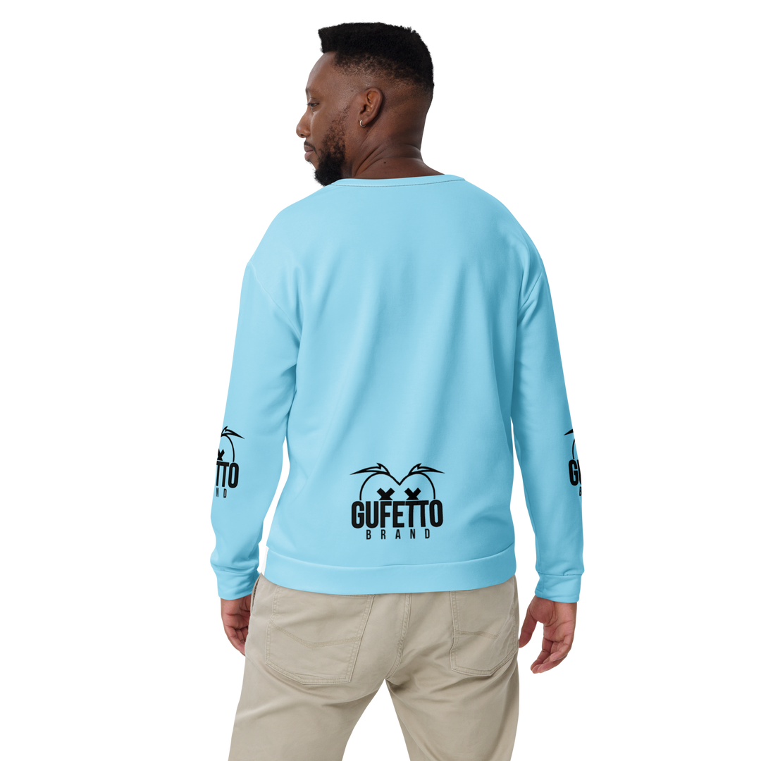 Felpa unisex Uomo/Donna BIANCO CELESTOLO - Gufetto Brand 