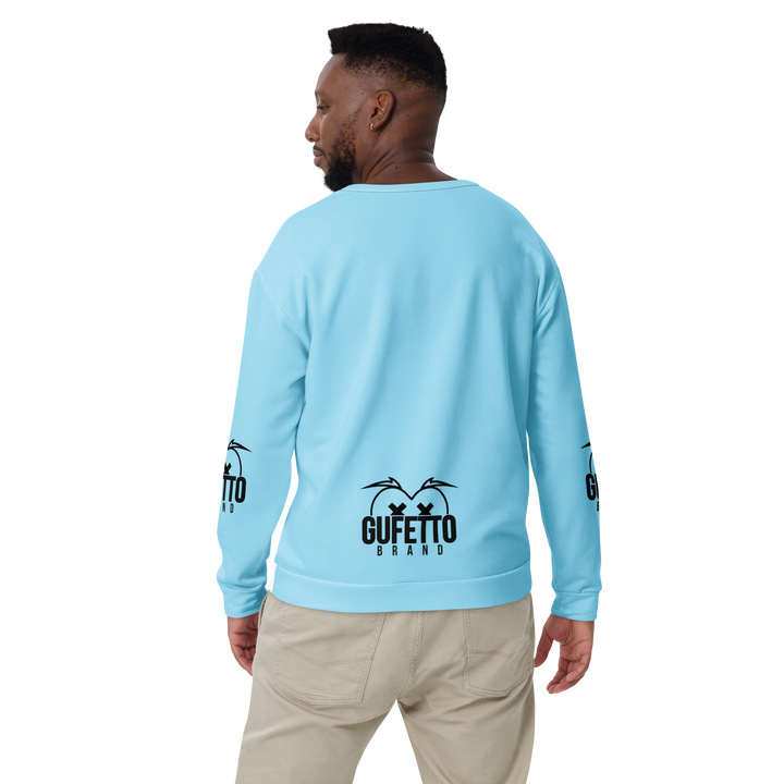 Felpa unisex Uomo/Donna BIANCO CELESTOLO - Gufetto Brand 