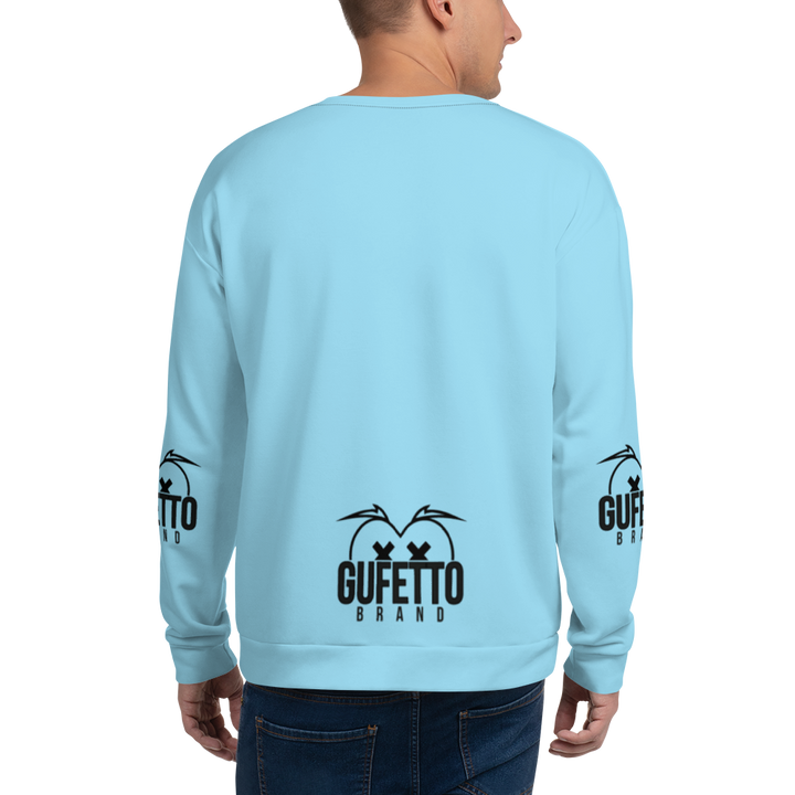 Felpa unisex Uomo/Donna BIANCO CELESTOLO - Gufetto Brand 