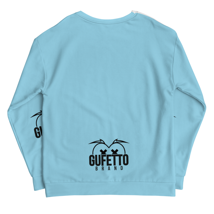 Felpa unisex Uomo/Donna BIANCO CELESTOLO - Gufetto Brand 