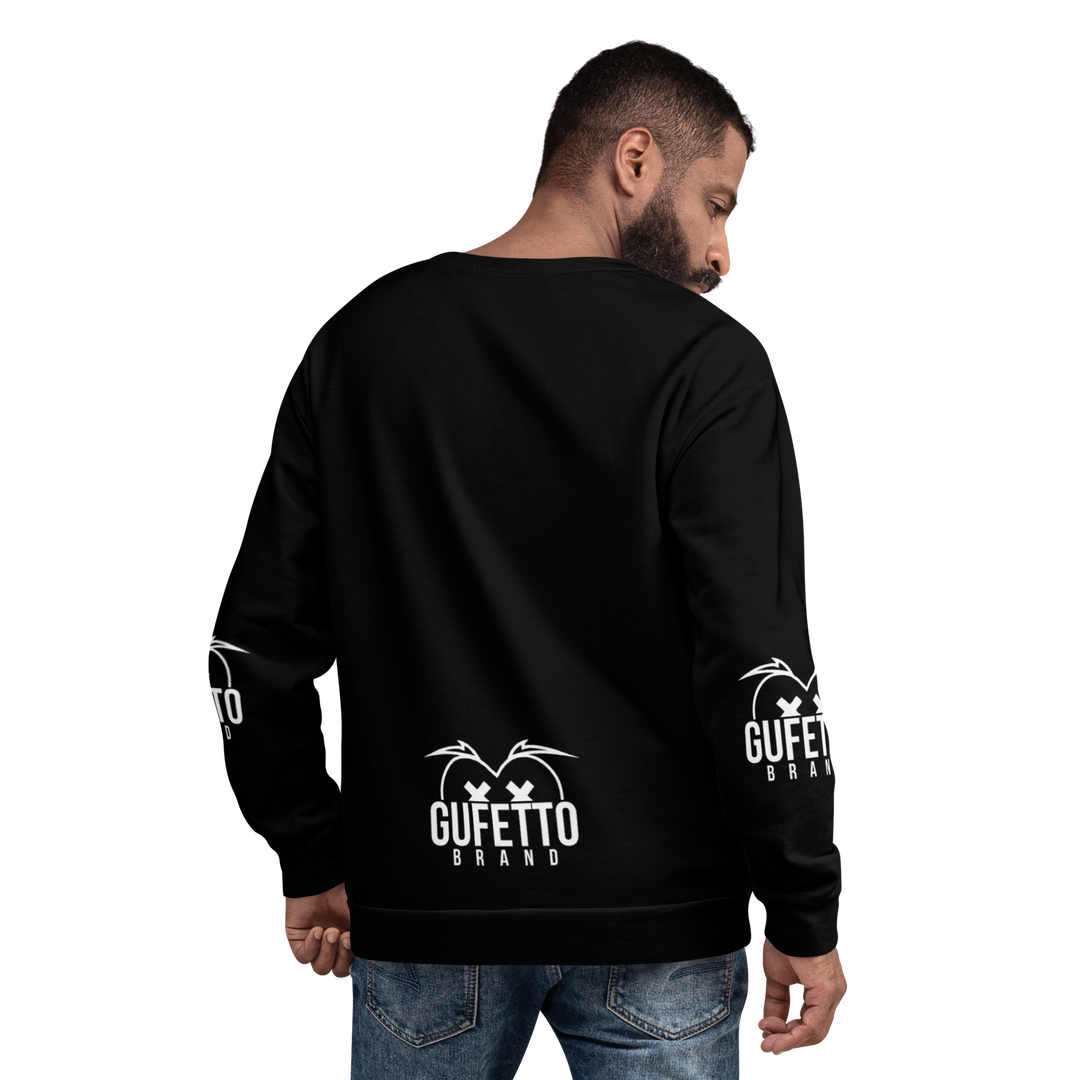 Felpa unisex Uomo/Donna BIANCO NEROLO - Gufetto Brand 