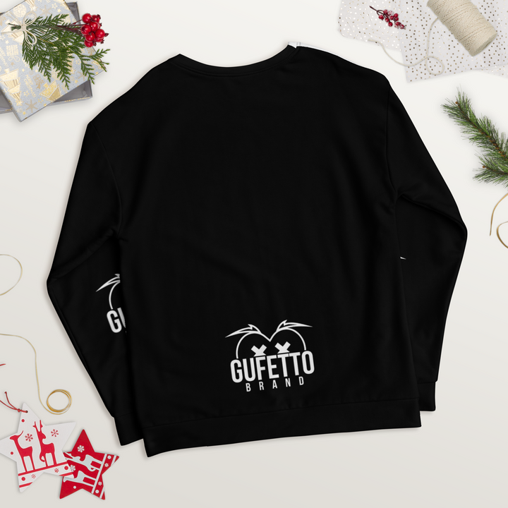 Felpa unisex Uomo/Donna BIANCO NEROLO - Gufetto Brand 