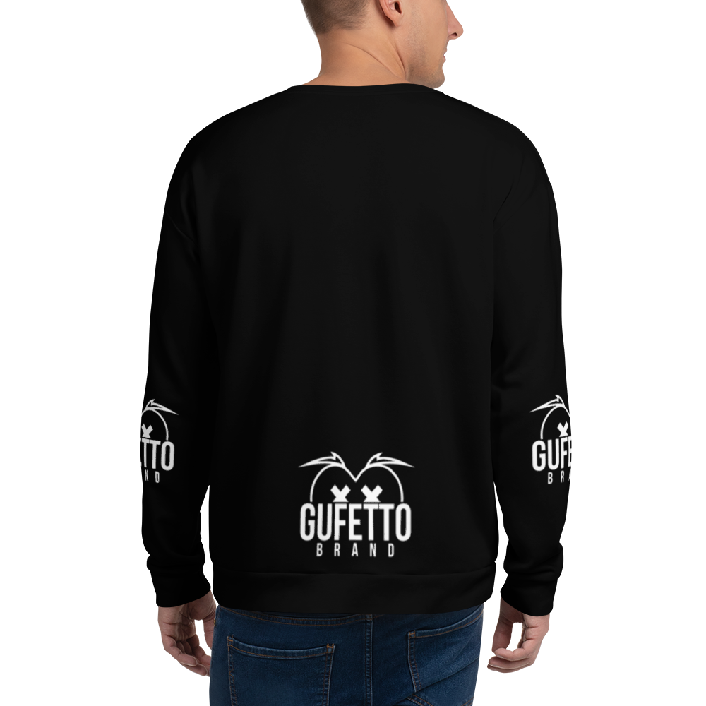 Felpa unisex Uomo/Donna BIANCO NEROLO - Gufetto Brand 