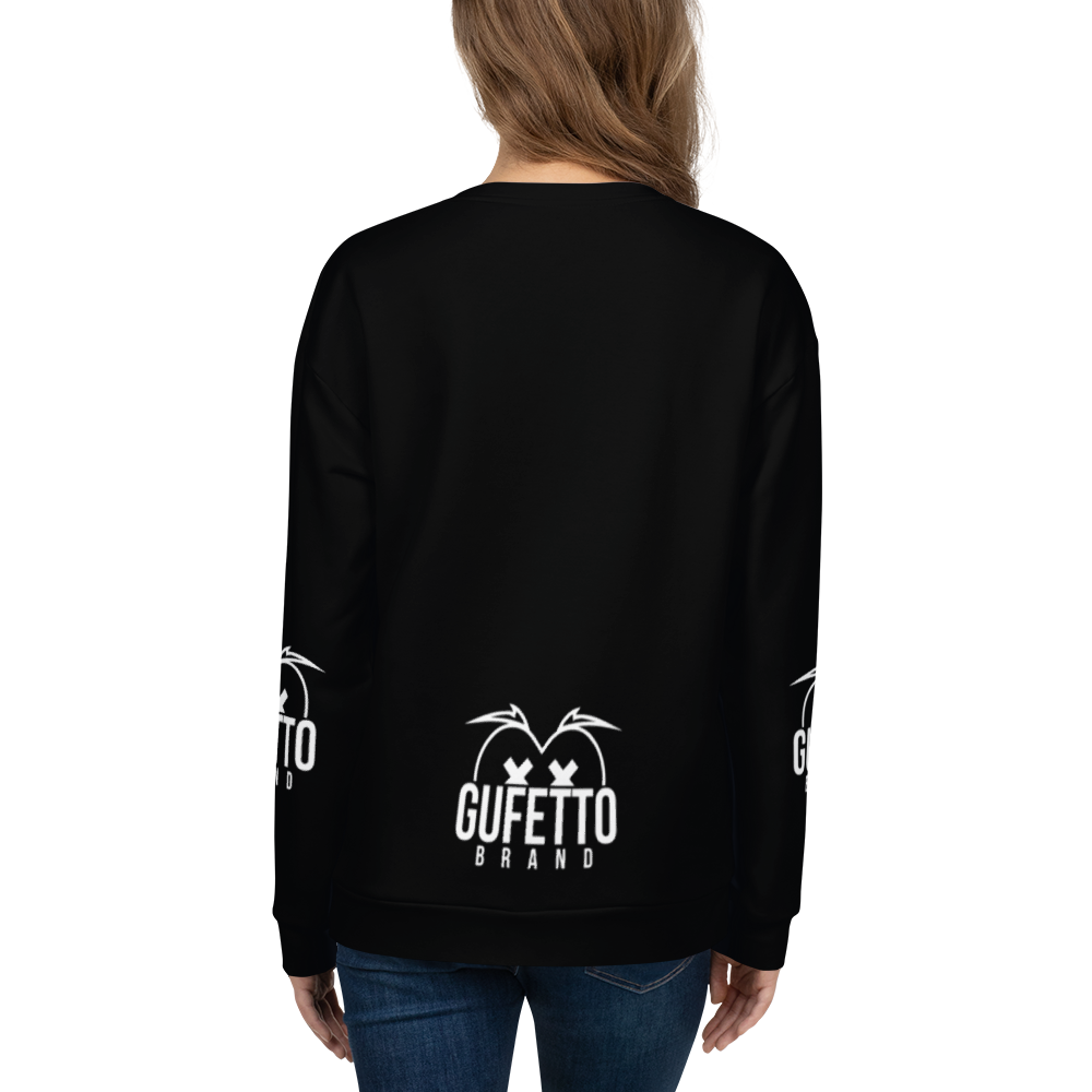 Felpa unisex Uomo/Donna BIANCO NEROLO - Gufetto Brand 