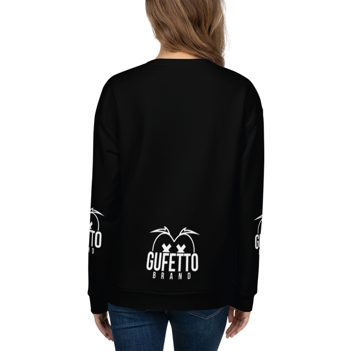 Felpa unisex Uomo/Donna BIANCO NEROLO - Gufetto Brand 