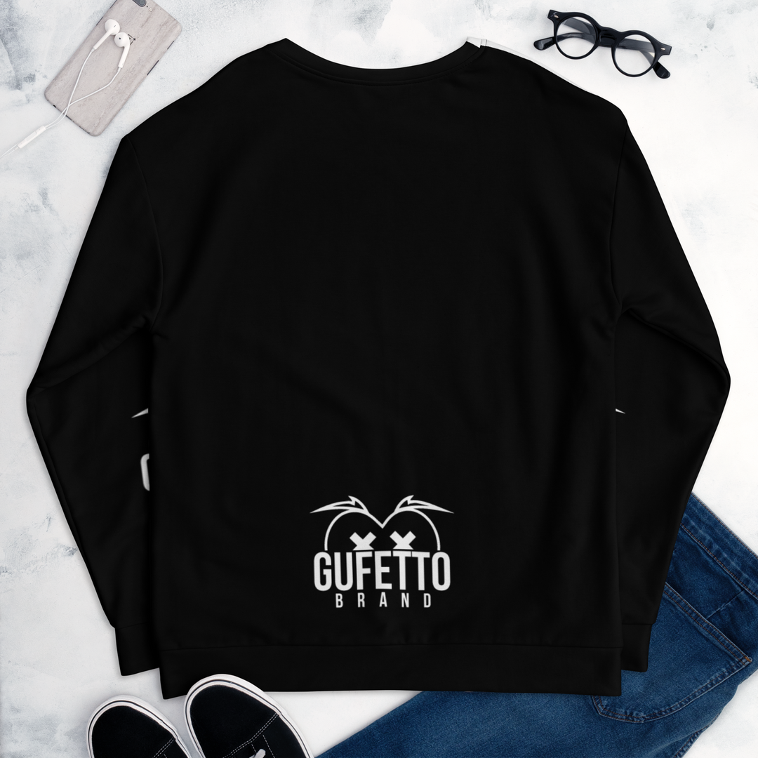 Felpa unisex Uomo/Donna BIANCO NEROLO - Gufetto Brand 
