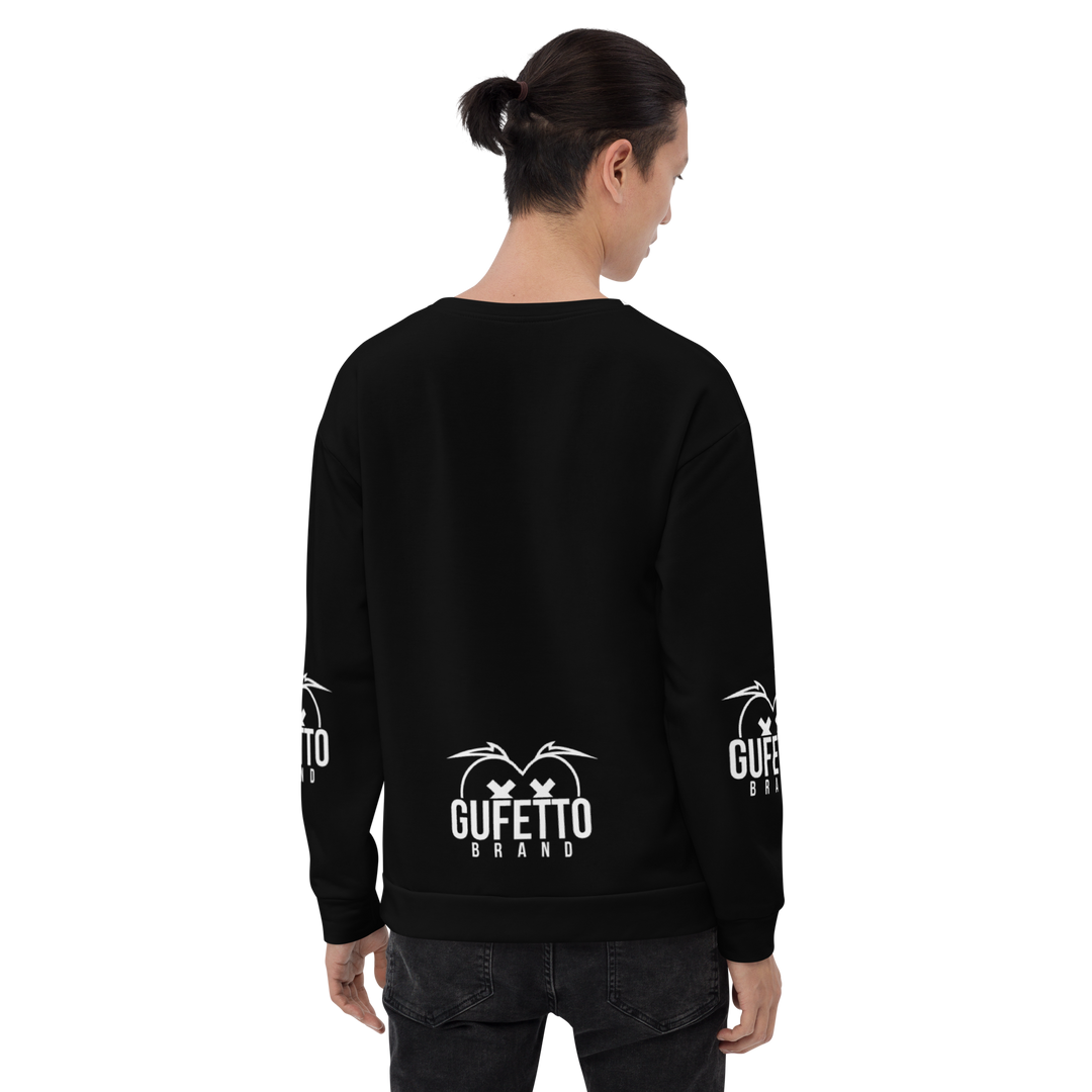 Felpa unisex Uomo/Donna BIANCO NEROLO - Gufetto Brand 