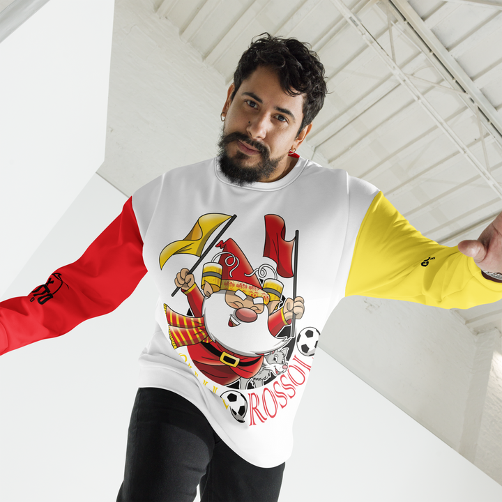 Felpa unisex Uomo/Donna GIALLO ROSSOLO - Gufetto Brand 