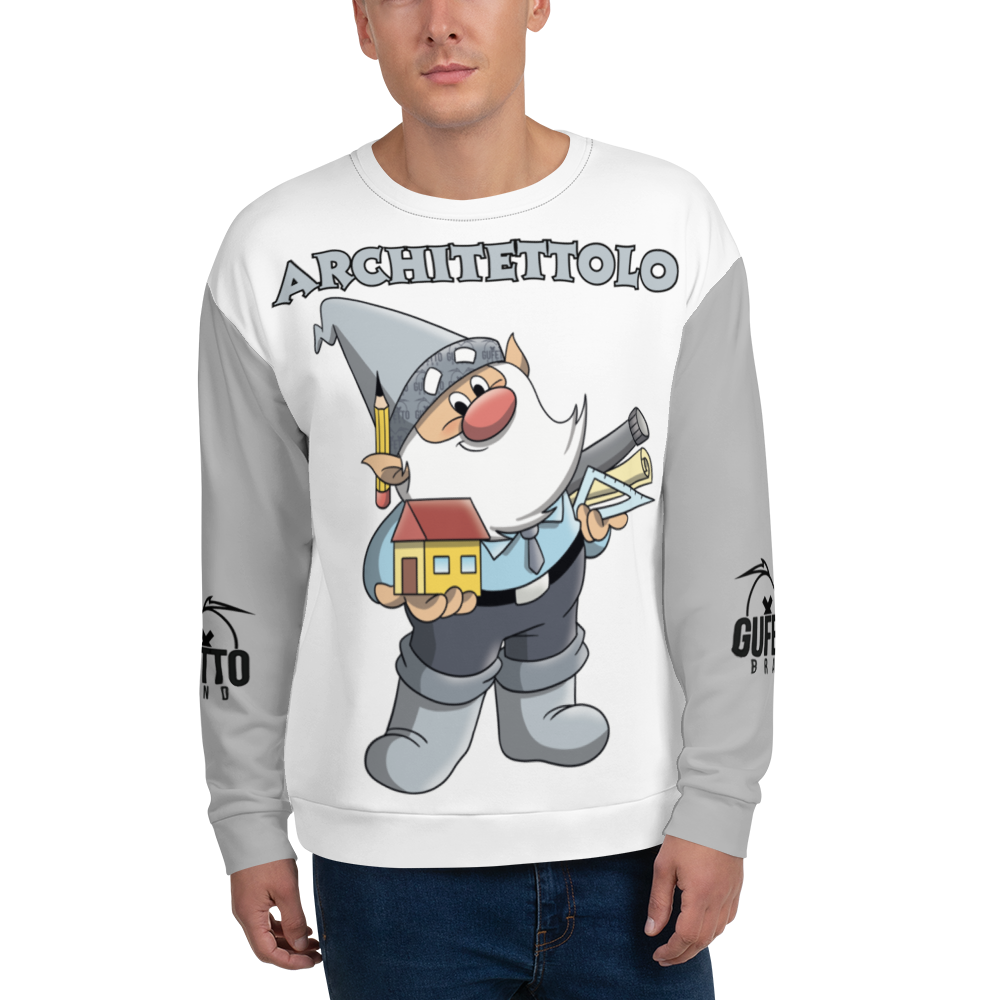 Felpa unisex Uomo/Donna ARCHITETTOLO - Gufetto Brand 