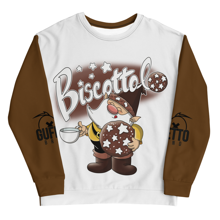 Felpa unisex Uomo/Donna BISCOTTOLO - Gufetto Brand 