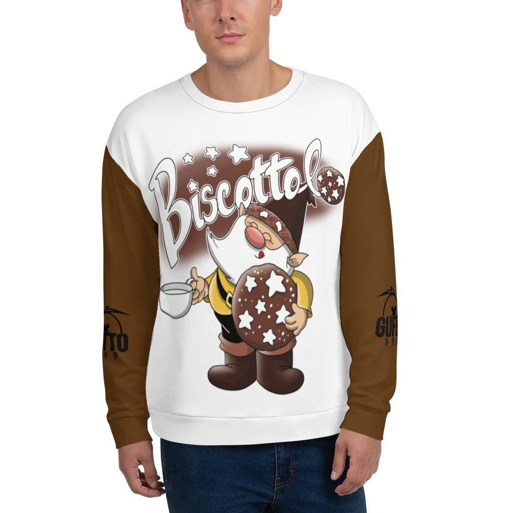 Felpa unisex Uomo/Donna BISCOTTOLO - Gufetto Brand 