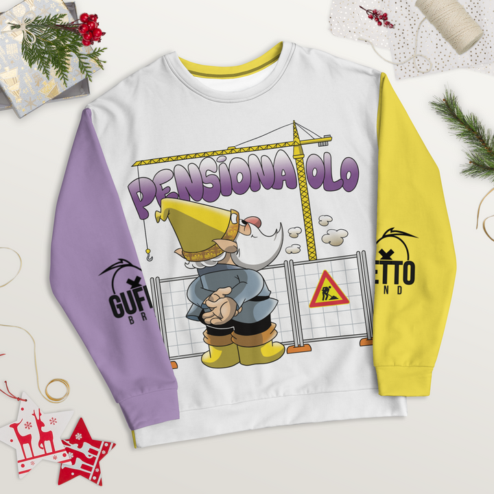Felpa unisex Uomo/Donna PENSIONATOLO - Gufetto Brand 