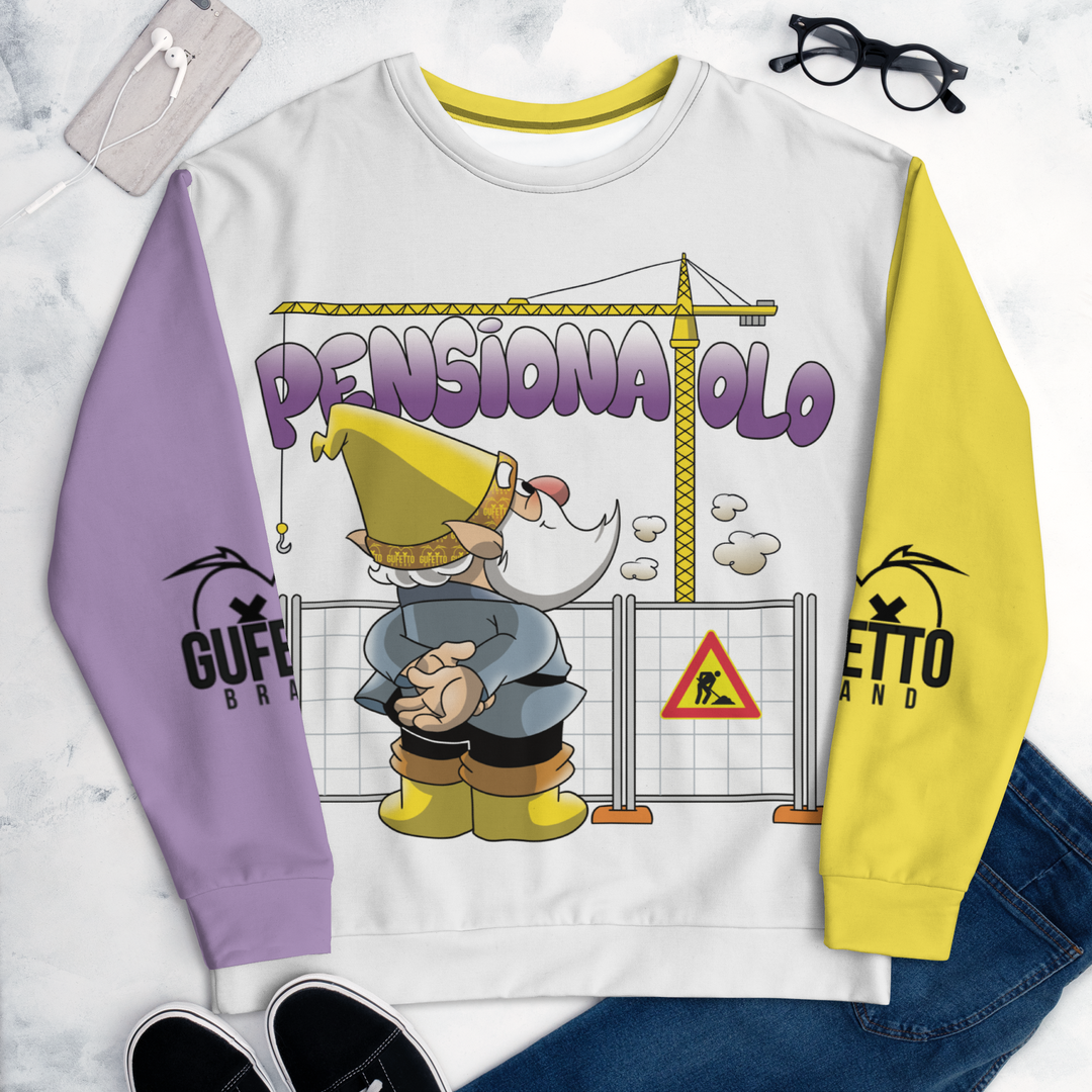 Felpa unisex Uomo/Donna PENSIONATOLO - Gufetto Brand 
