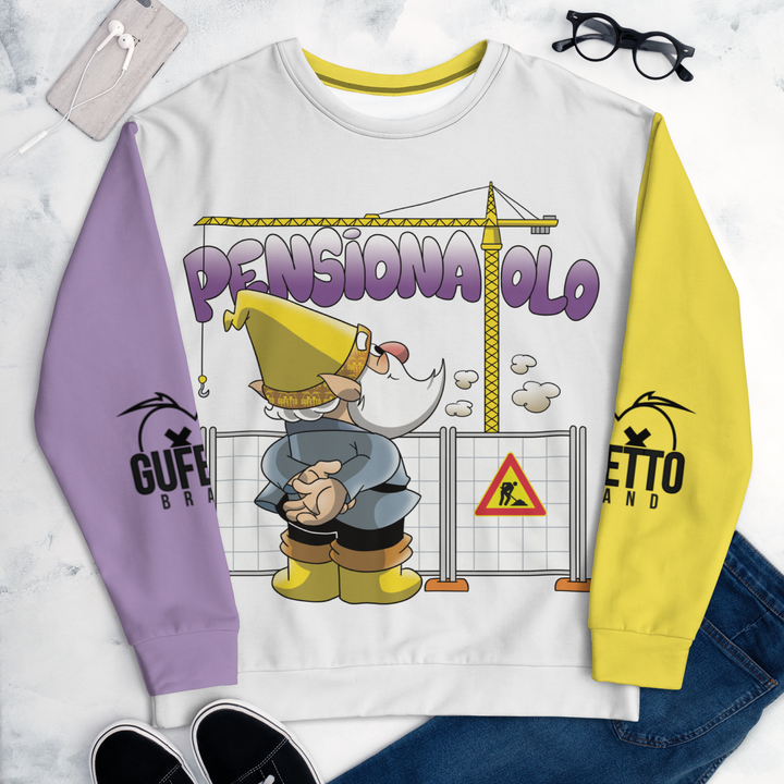 Felpa unisex Uomo/Donna PENSIONATOLO - Gufetto Brand 