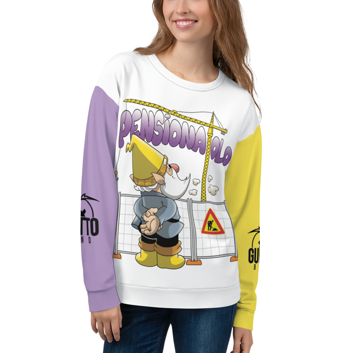 Felpa unisex Uomo/Donna PENSIONATOLO - Gufetto Brand 
