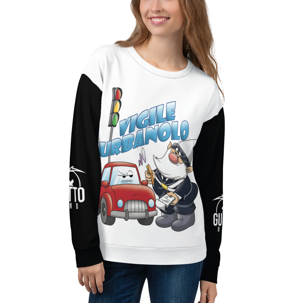 Felpa unisex Uomo/Donna VIGILE URBANOLO - Gufetto Brand 