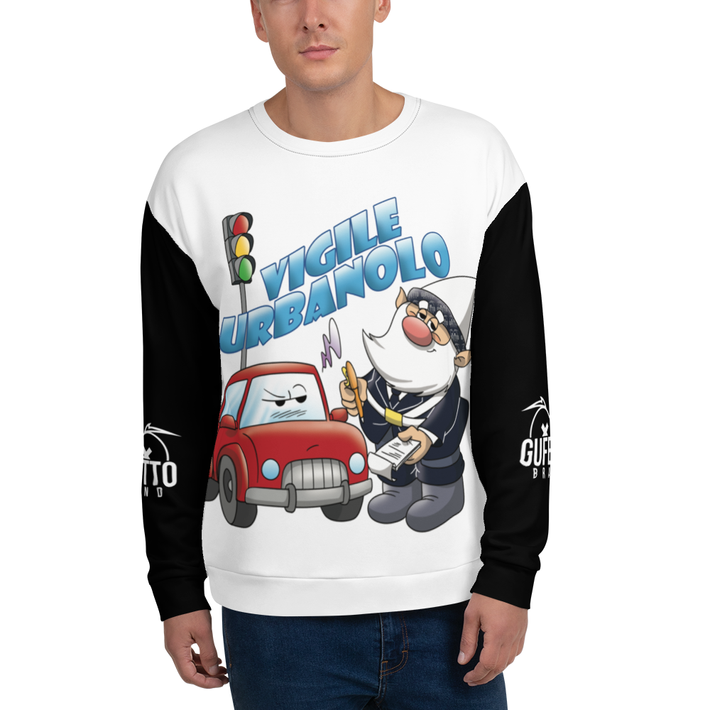 Felpa unisex Uomo/Donna VIGILE URBANOLO - Gufetto Brand 
