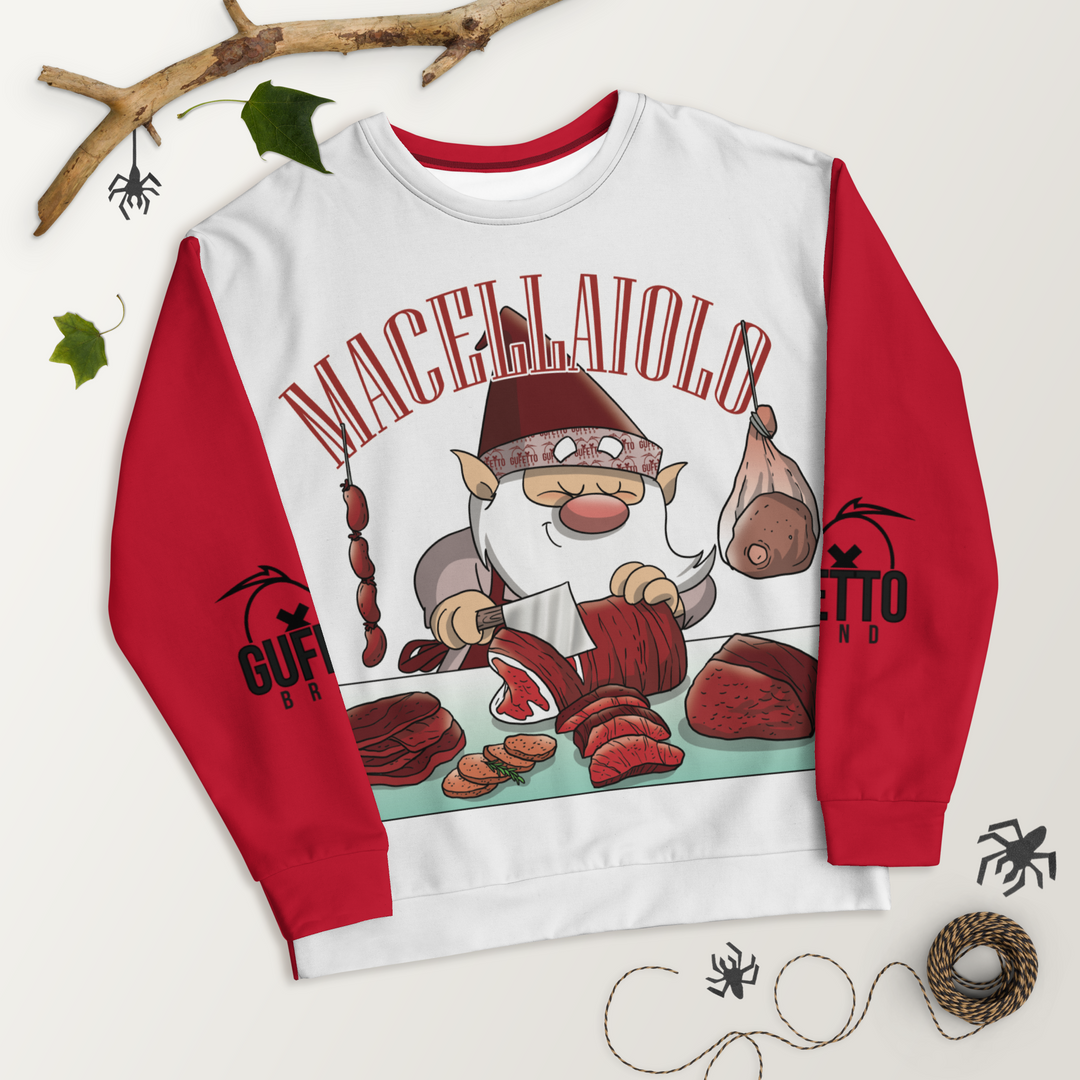 Felpa unisex Uomo/Donna MACELLAIOLO - Gufetto Brand 