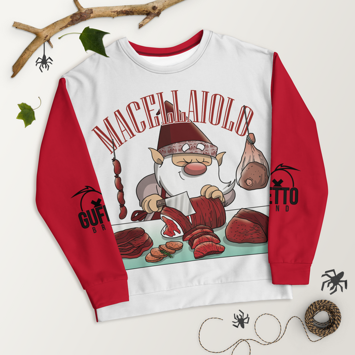 Felpa unisex Uomo/Donna MACELLAIOLO - Gufetto Brand 