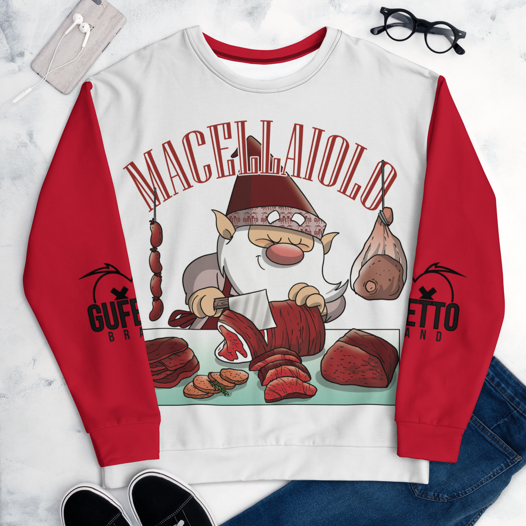 Felpa unisex Uomo/Donna MACELLAIOLO - Gufetto Brand 