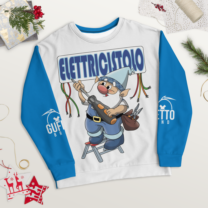 Felpa unisex Uomo/Donna ELETTRICISTOLO - Gufetto Brand 