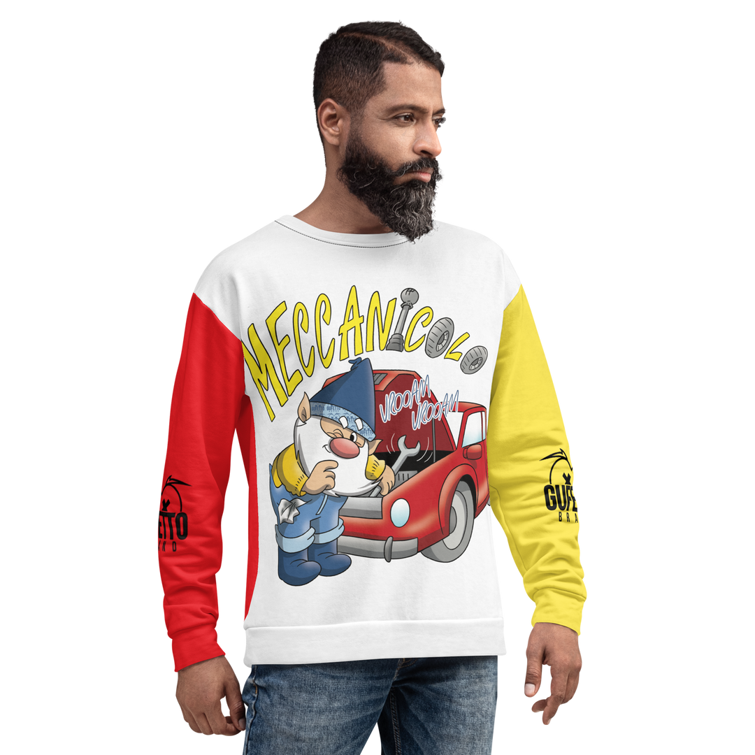 Felpa unisex Uomo/Donna MECCANICOLO - Gufetto Brand 