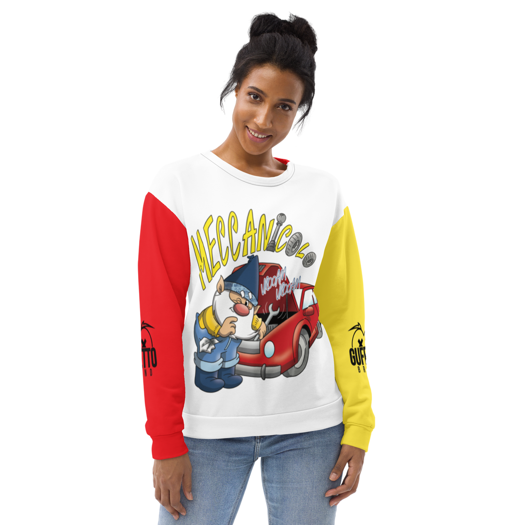 Felpa unisex Uomo/Donna MECCANICOLO - Gufetto Brand 