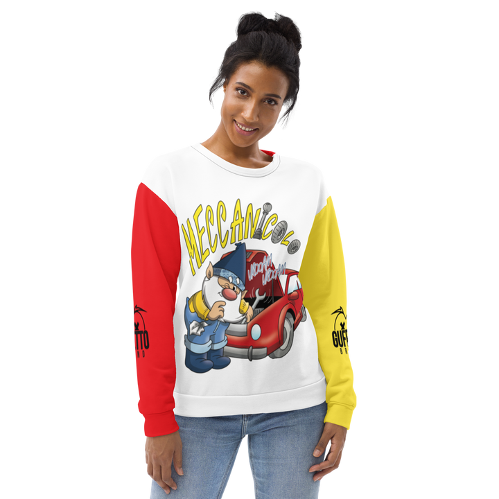 Felpa unisex Uomo/Donna MECCANICOLO - Gufetto Brand 
