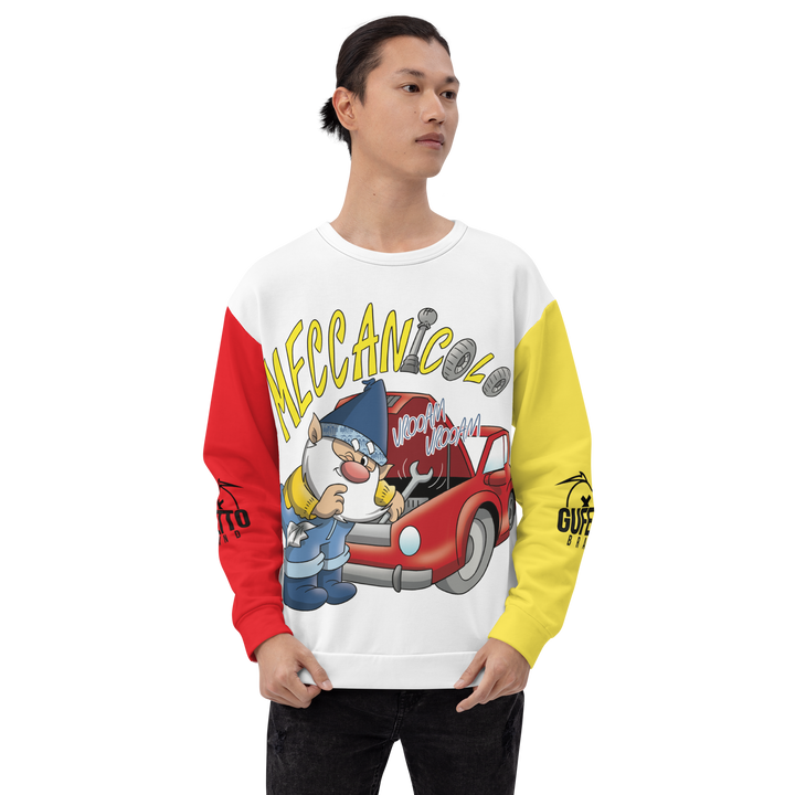 Felpa unisex Uomo/Donna MECCANICOLO - Gufetto Brand 