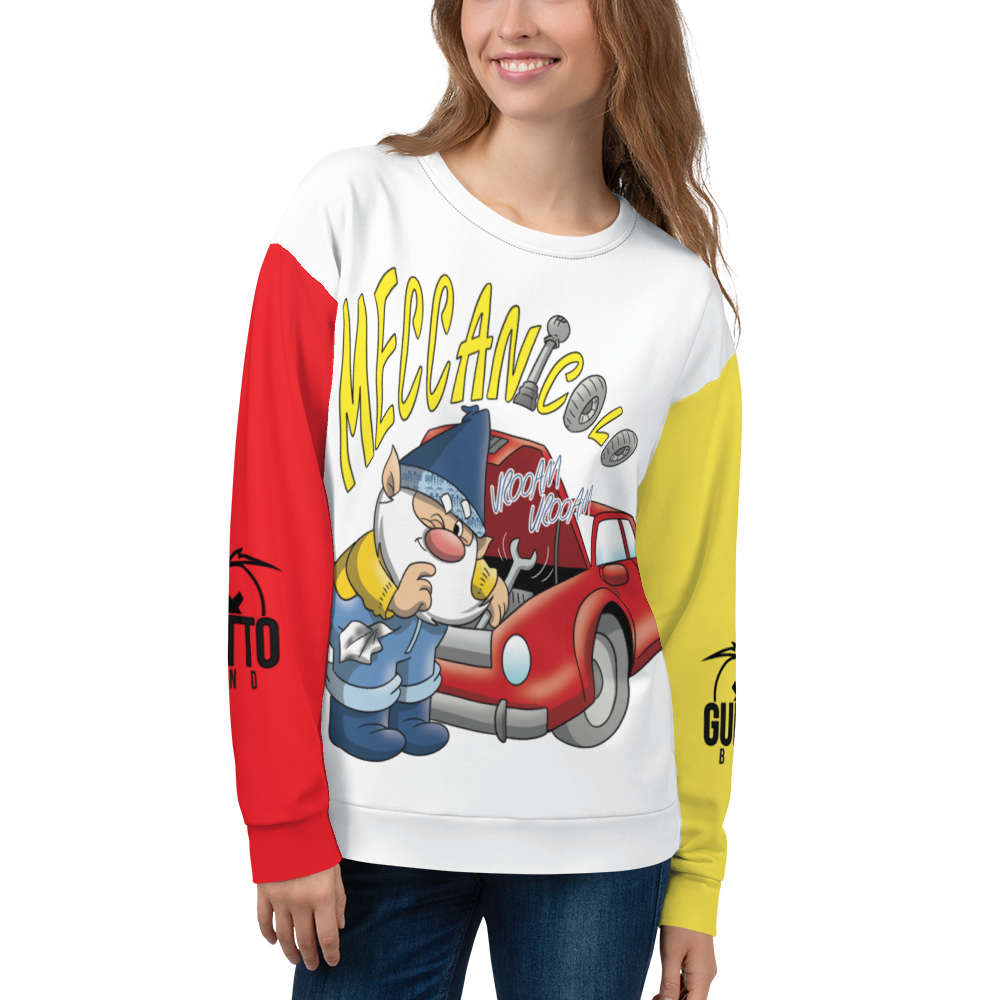 Felpa unisex Uomo/Donna MECCANICOLO - Gufetto Brand 