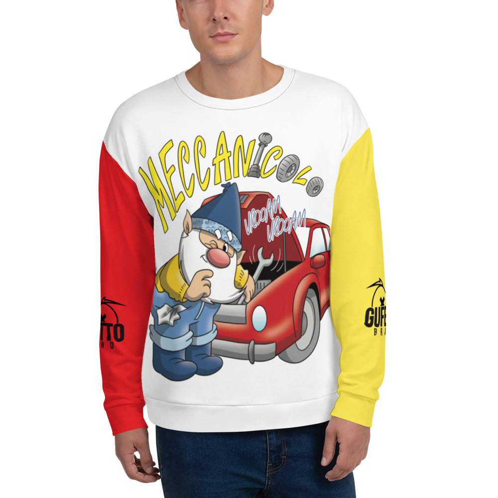 Felpa unisex Uomo/Donna MECCANICOLO - Gufetto Brand 