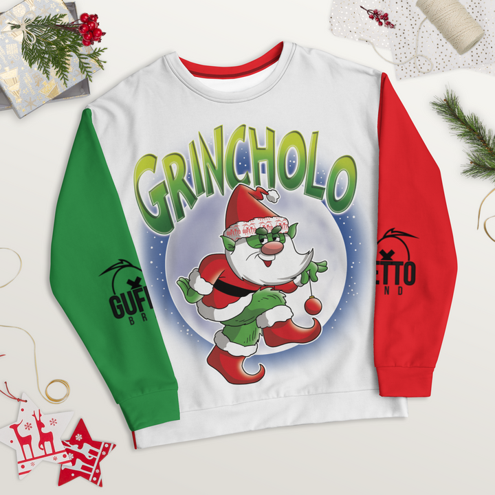 Felpa unisex Uomo/Donna GRINCHOLO - Gufetto Brand 