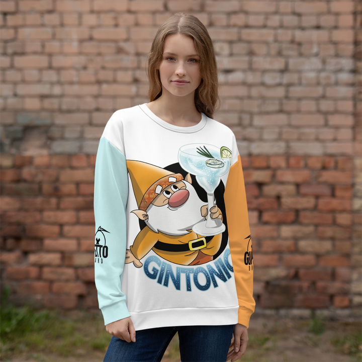 Felpa unisex Uomo/Donna GINTONICOLO - Gufetto Brand 