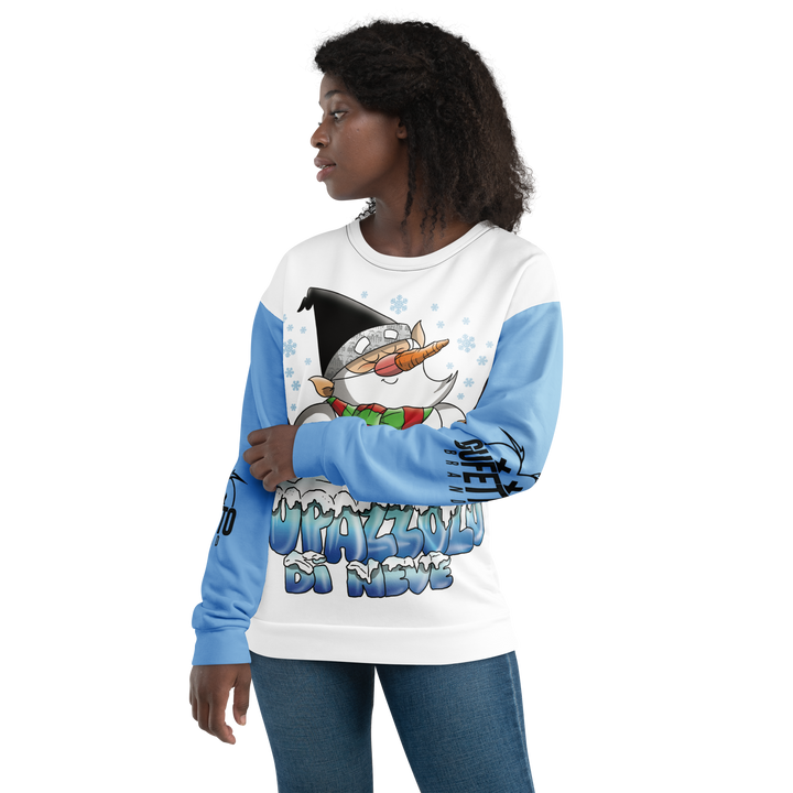 Felpa unisex Uomo/Donna PUPAZZOLO DI NEVE - Gufetto Brand 