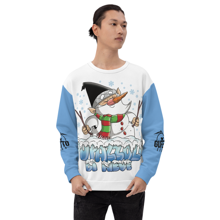 Felpa unisex Uomo/Donna PUPAZZOLO DI NEVE - Gufetto Brand 