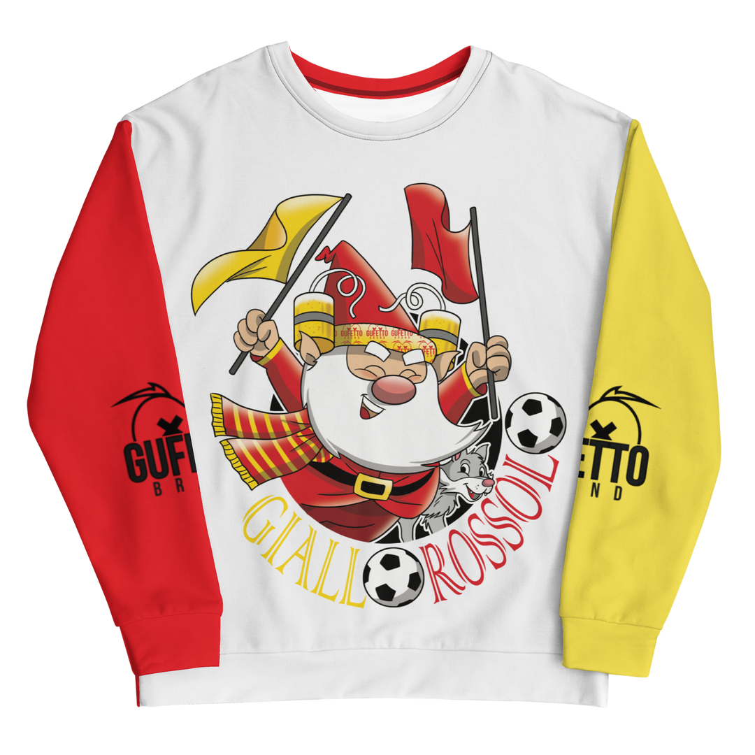 Felpa unisex Uomo/Donna GIALLO ROSSOLO - Gufetto Brand 