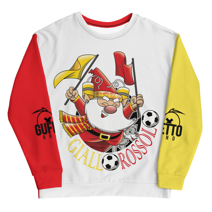 Felpa unisex Uomo/Donna GIALLO ROSSOLO - Gufetto Brand 