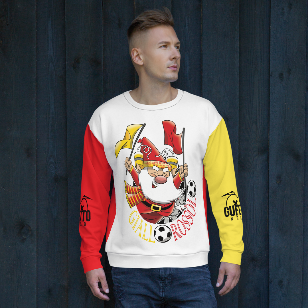 Felpa unisex Uomo/Donna GIALLO ROSSOLO - Gufetto Brand 
