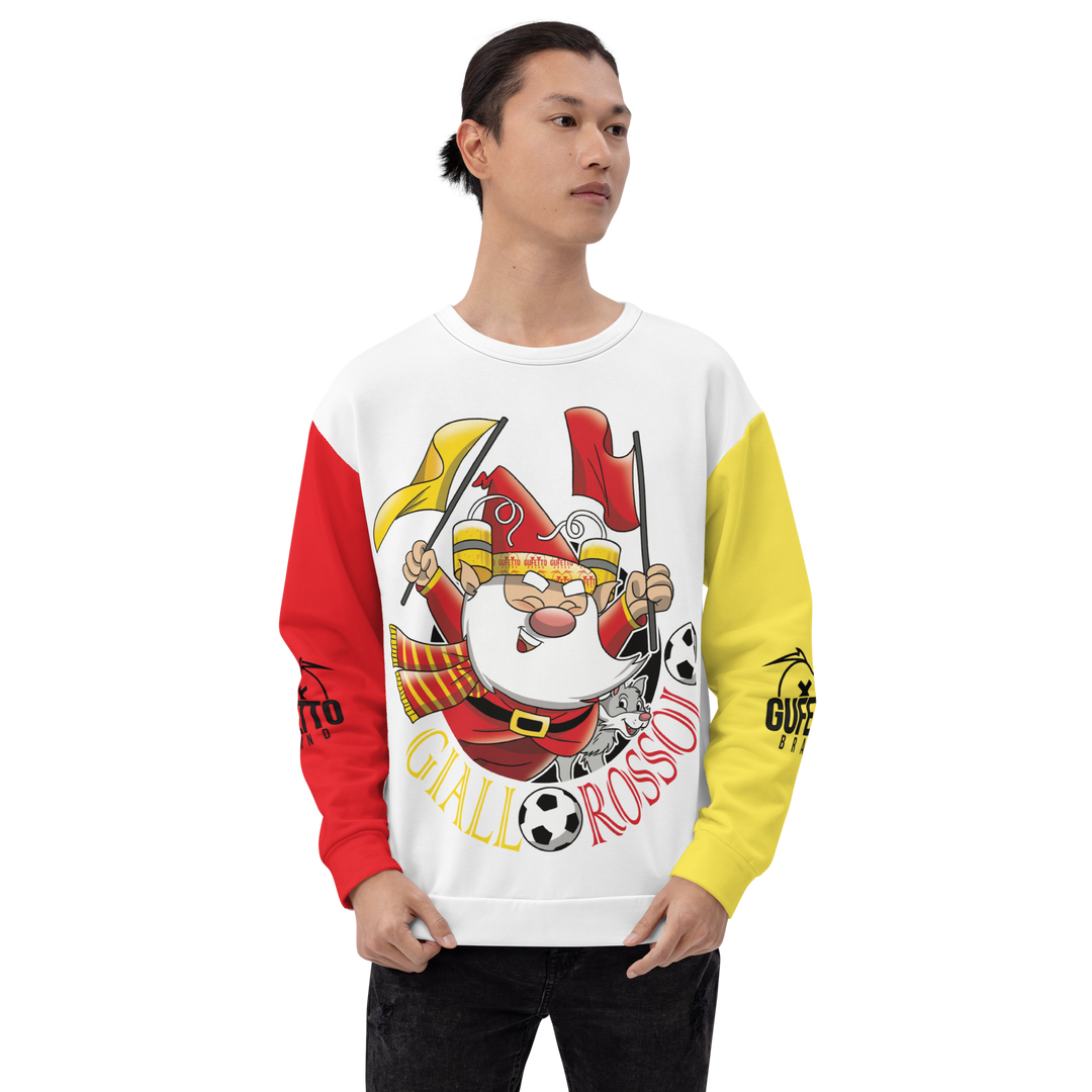 Felpa unisex Uomo/Donna GIALLO ROSSOLO - Gufetto Brand 