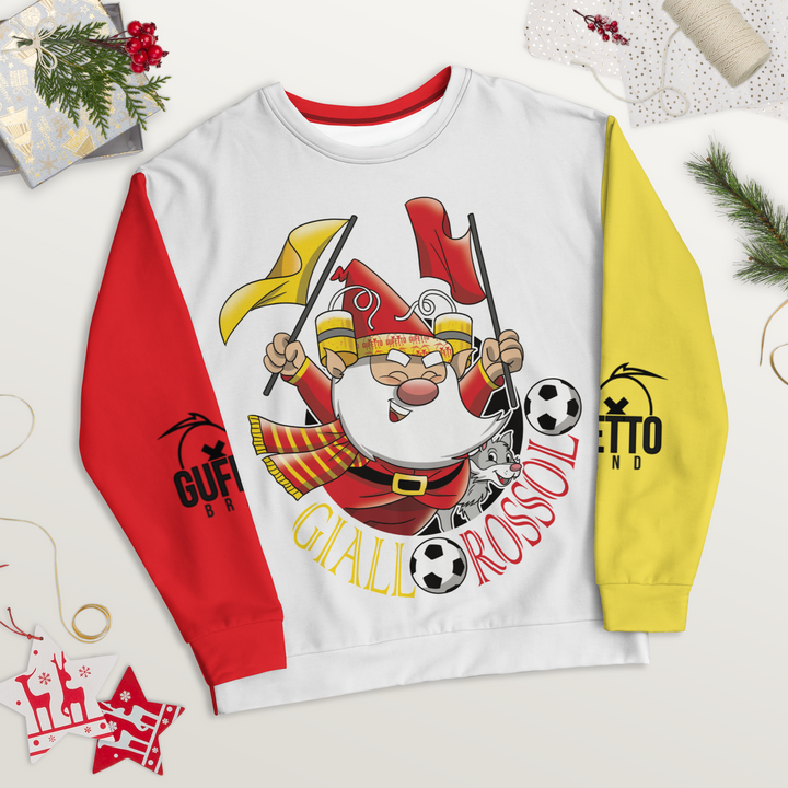 Felpa unisex Uomo/Donna GIALLO ROSSOLO - Gufetto Brand 