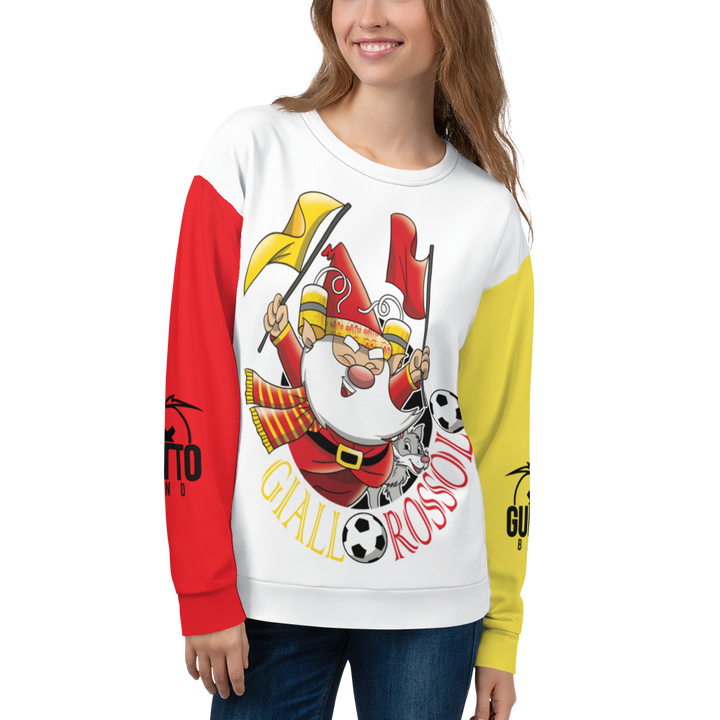 Felpa unisex Uomo/Donna GIALLO ROSSOLO - Gufetto Brand 