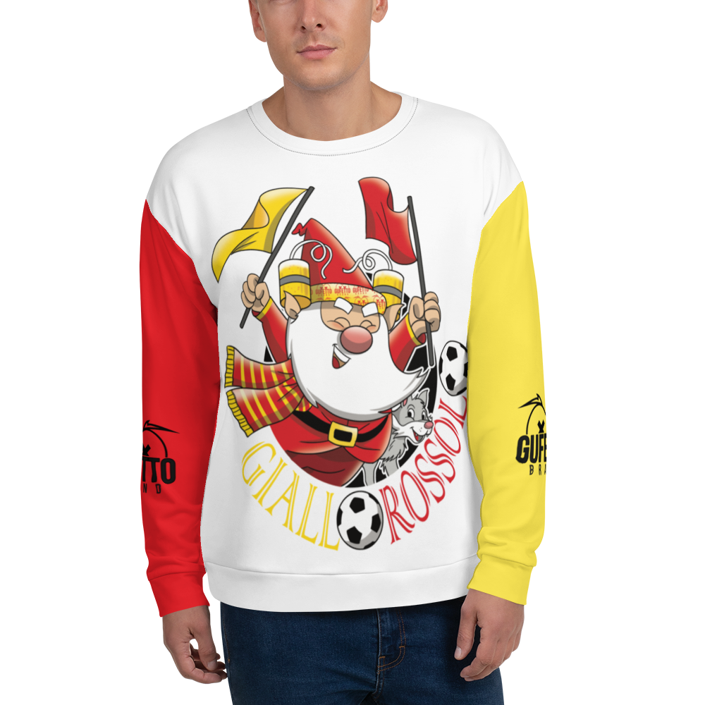 Felpa unisex Uomo/Donna GIALLO ROSSOLO - Gufetto Brand 