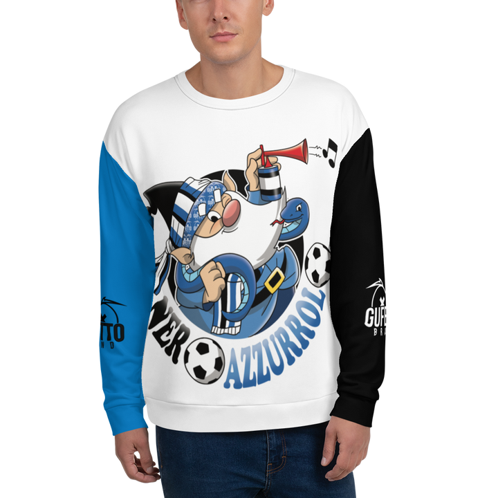 Felpa unisex Uomo/Donna NEROAZZURROLO - Gufetto Brand 