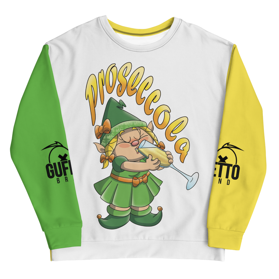 Felpa unisex Uomo/Donna PROSECCOLA - Gufetto Brand 