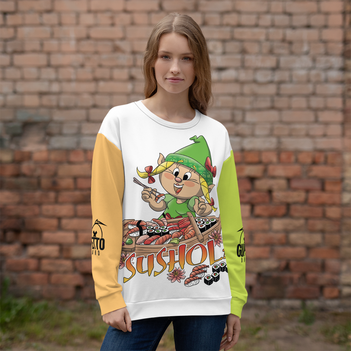Felpa unisex Uomo/Donna SUSHOLA - Gufetto Brand 
