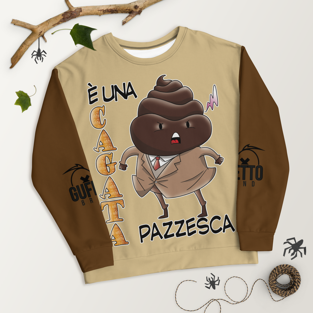 Felpa unisex Uomo/Donna CAGATA - Gufetto Brand 