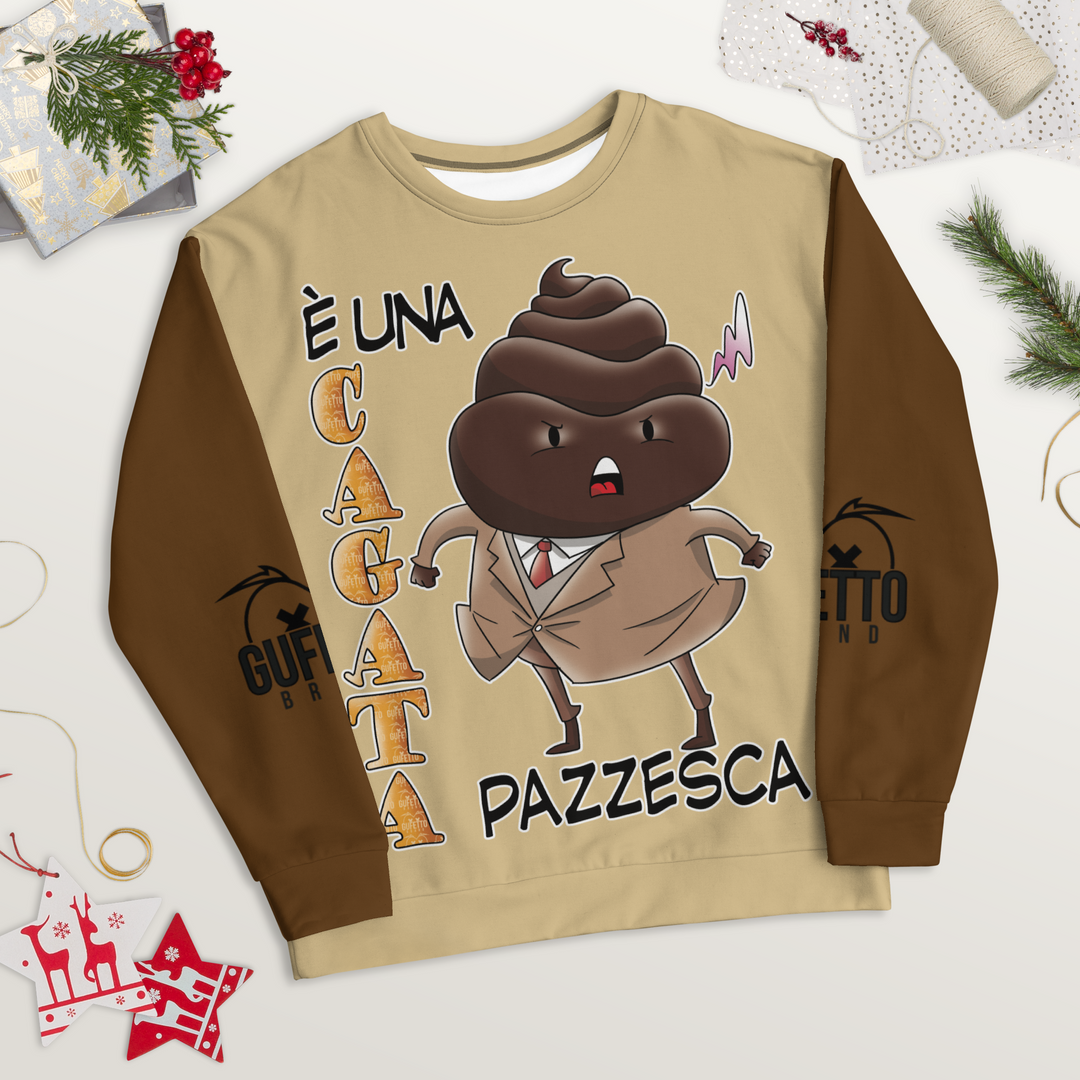 Felpa unisex Uomo/Donna CAGATA - Gufetto Brand 